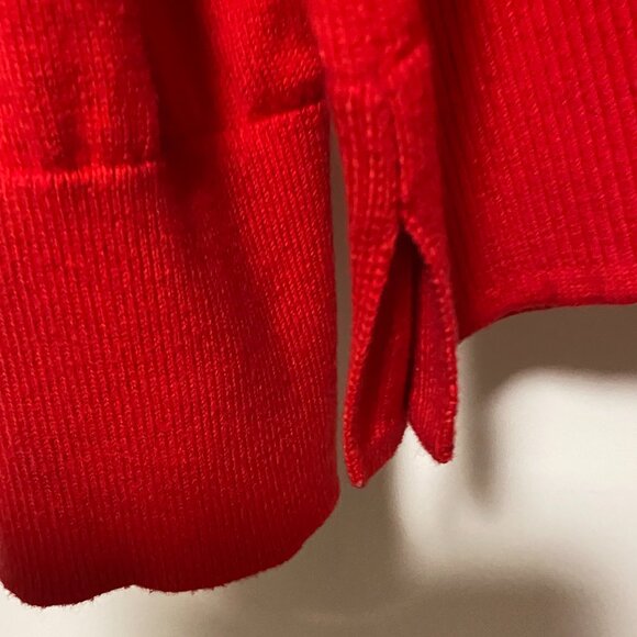 Time and Tru long sleeve red crew neck sweater w/hearts, size XXXL - Picture 7 of 12